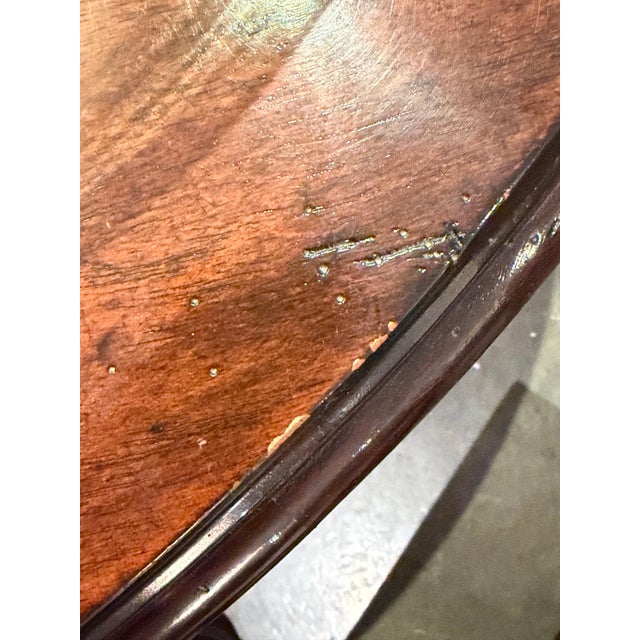 1970s Mahogany Oval Coffee Table W/ Drawers on Each Side For Sale In Phoenix - Image 6 of 7