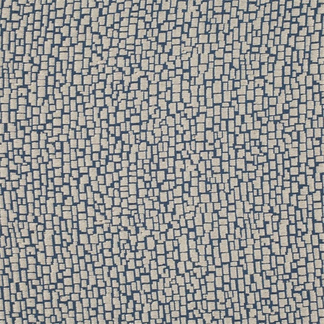 Harlequin Ketu Fabric in Petrol/Clay - a Sample For Sale