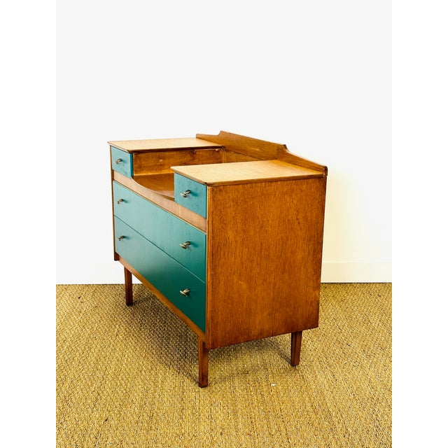 Wood Vintage Scandinavian Oak Dressing Table, 1950s For Sale - Image 7 of 14