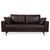 Vida Leather Brown Two-Seater Sofa and Armchair in Chrome by Rolf Benz, Set of 2 For Sale - Image 4 of 18