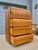 Tan Mid Century Modern Highboy Dresser | 'Stardust' Series in the Style of Russel Wright For Sale - Image 8 of 12