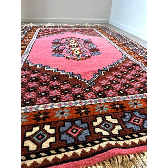 Vintage Hand-Knotted Wool Rug For Sale - Image 3 of 6