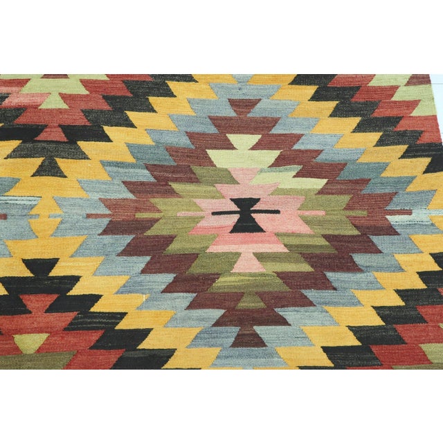 Vintage Turkish Antalya Classic Kilim Rug For Sale - Image 10 of 13