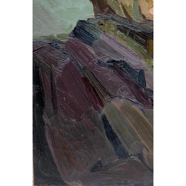 1970s Original Oil Painting, Portrait Art, Man on Canvas, Fine Art, Impasto Style 59-40 For Sale - Image 5 of 6