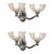Pair of 1930s Ezan Ejg French Art Deco Streamline Wall Sconces - 2 Pairs Available For Sale