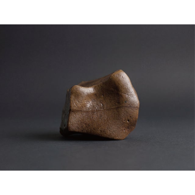 Large Crystal Vase With Natural Stone – Collector's Architectural Statement Piece For Sale - Image 4 of 8