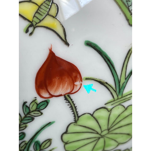 Chinese Famille Verte Porcelain Ginger Jar With Lotus Pond Scenery For Sale - Image 11 of 15