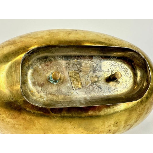 Large Mid-Century Modern Duck Shaped Brass Bowl with Lid, 1960s For Sale - Image 12 of 14