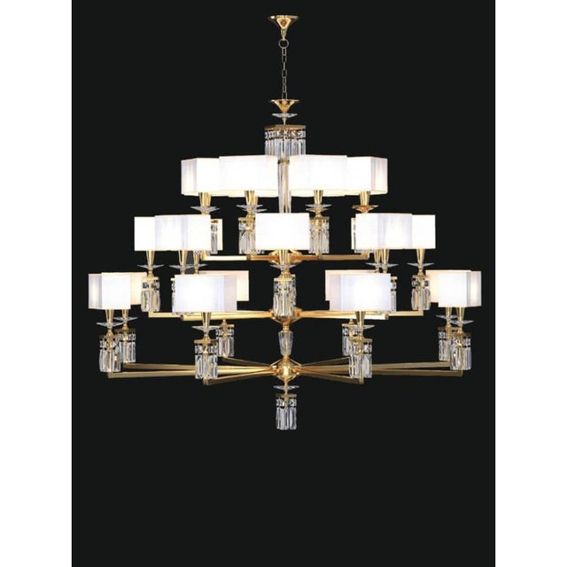 Not Yet Made - Made To Order Collection Topazio Chandelier, Metal and Crystal, NCS 262 by Jago For Sale - Image 5 of 15