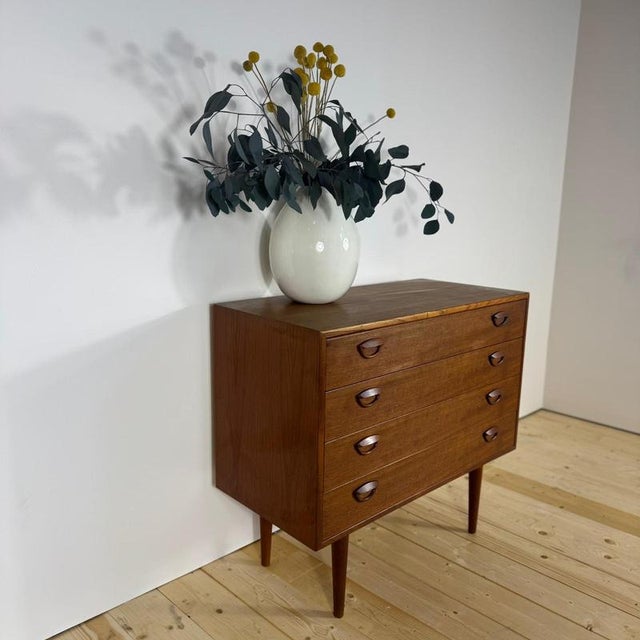 Danish Teak Chest of Drawers by Kai Kristiansen, 1960s For Sale - Image 6 of 7