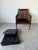 1970s Hickory Chair Regency Style Faux Bamboo Caned Lounge Armchair on Brass Casters For Sale - Image 10 of 12