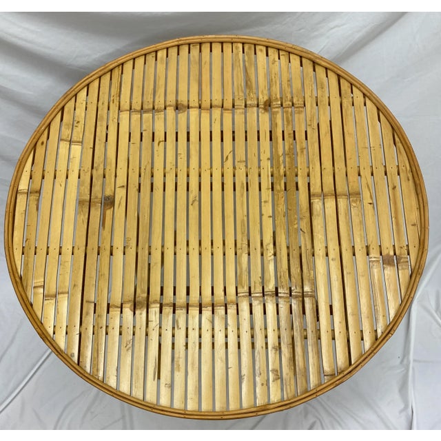 Vintage Folding Bamboo Cafe or Card Table Chairish