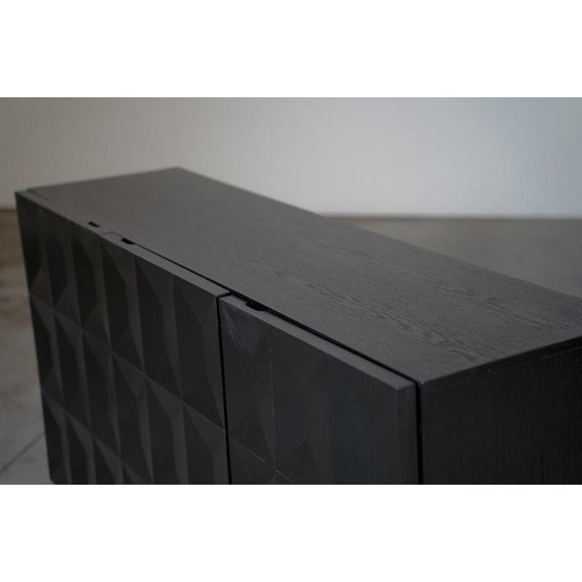 Brutalist Black Sideboard by Frans Defour, Belgium, 1970s For Sale - Image 9 of 10