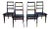 Set of Four Vintage Modern Dining Chairs For Sale
