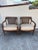 Brown Vintage Pair of Stanley Furniture Company Cane Back Chairs For Sale - Image 8 of 9
