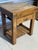 Brown Butcher Block Table With Drawer Built With Antique Wood From England For Sale - Image 8 of 18