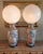 Pair of Large Table Lamps Made from Antique Rose Medallion 19th Century Porcelain Palace Vases Unique Custom Made Globe...