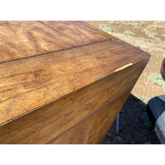 Vintage Mid Century Modern Drexel Campaign Desk For Sale - Image 10 of 12