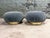 Adrian Pearsall Swivel Pouf Ottomans W/Brass Bases, 1980 For Sale - Image 4 of 6