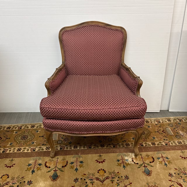 Design Plus Gallery presents a Louis XV Bergère Chair. This bergère is a classic French armchair characterized by its...