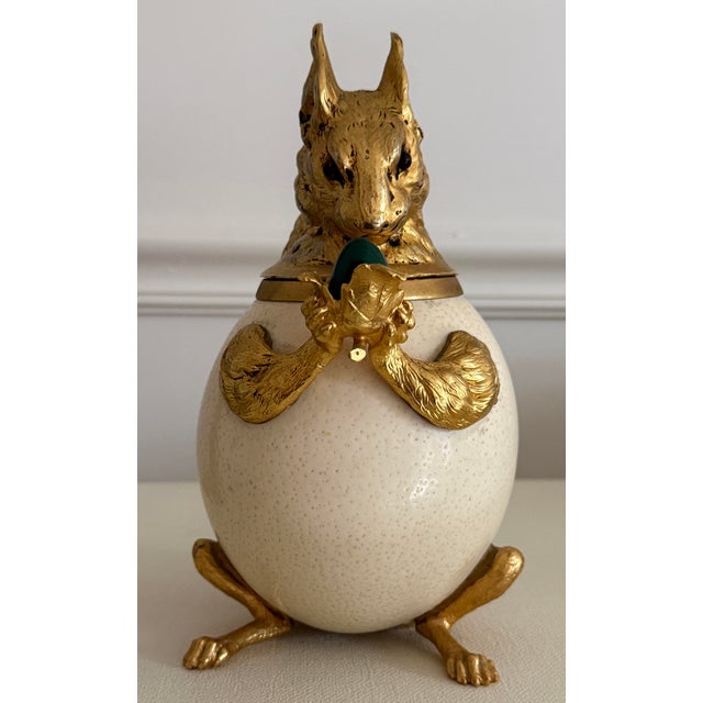 Mid 20th Century Anthony Redmile Squirrel Ostrich Malachite Box For Sale - Image 5 of 12
