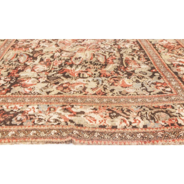French Antique 19th Century Karabagh Botanical Carpet For Sale - Image 3 of 3