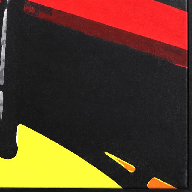 2020s Red Board - Abstract Vibrant Mid Century Modern Pool Water Still Life Original Artwork by Michael Giliberti For Sale - Image 5 of 9