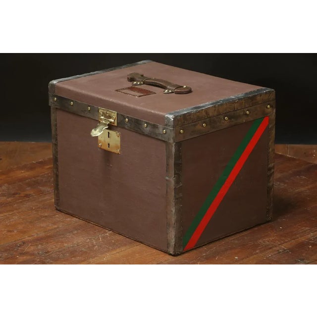 Brown Hat Trunk from Gautier For Sale - Image 8 of 9