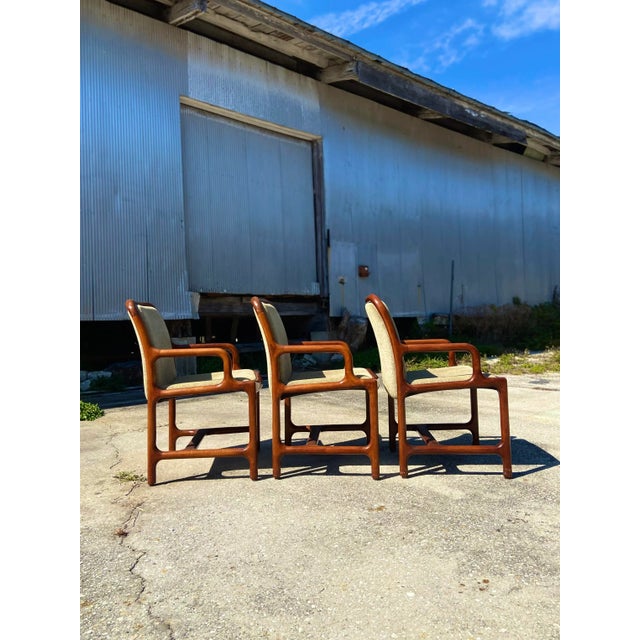 Mid-Century Modern Pretzel Armchairs - Set of 3 For Sale - Image 4 of 13