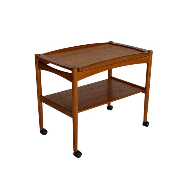Teak Trolley from Poul Hundevad, 1960s For Sale - Image 12 of 12