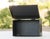 30s Vintage Industrial Metal Steel Tool Box With Rusty Patina and Chipping Black Paint For Sale - Image 11 of 17