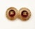 1990s 1990s Chanel Vintage Gold Plated CC Weave Round Large Clip on Earrings, A Pair For Sale - Image 5 of 5