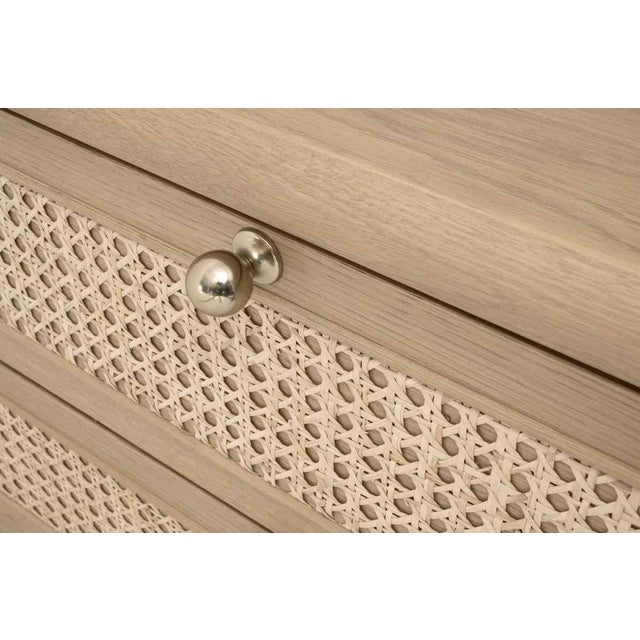 Cannes Three Drawers Wood Nightstand by Essentials for Living For Sale - Image 9 of 11