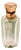 Perfume Bottle in Glass and 15K Gold For Sale