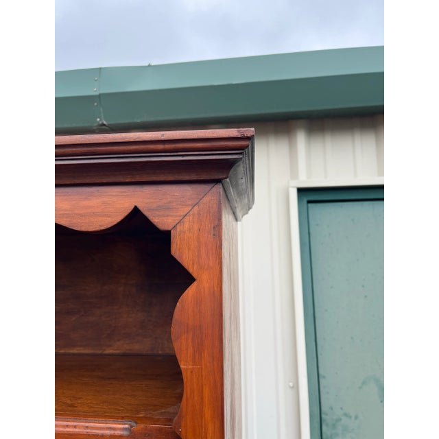 Early 20th Century Early 1900's American Two-Piece Bookshelf Hutch Unit For Sale - Image 5 of 12