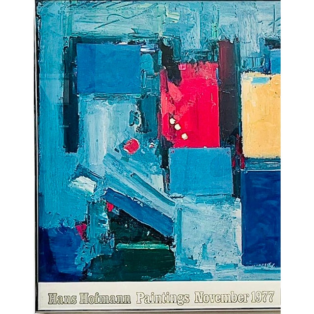 Very Rare, Oversized, Original 1977 Hans Hoffman Vivid Abstract Expressionist Exhibition Lithograph Poster from the Blum...