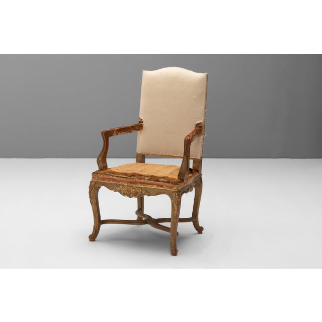 Vintage Gilded French Dining Chairs, 1930, Set of 6 For Sale - Image 3 of 15
