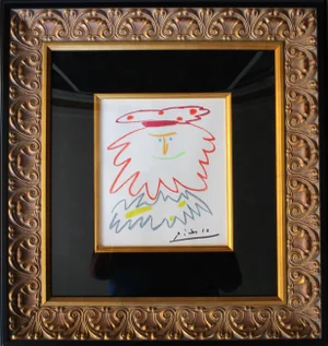 1980s "Visage Barbu" (Le Roi) Lithograph After Pablo Picasso