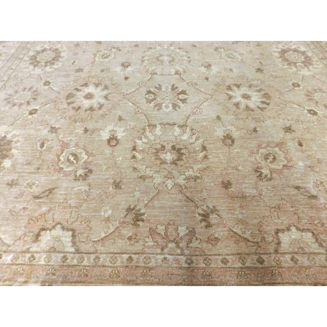 Vintage Hand Knotted Wool Pile Rug in Soft Color Palette. 9'6"x 14'6" For Sale In Los Angeles - Image 6 of 18