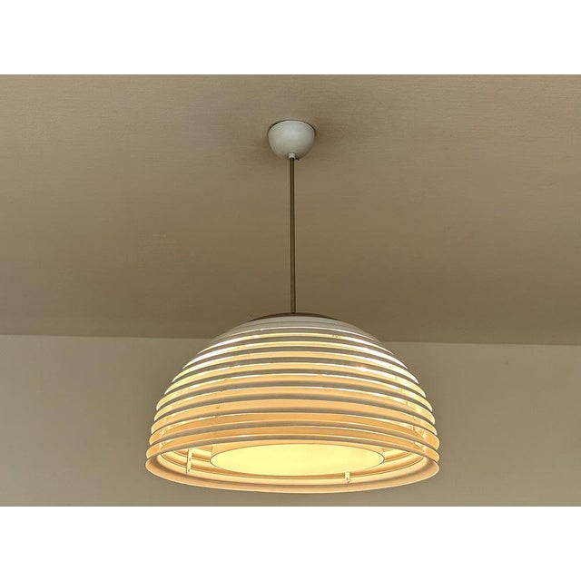 Large Space Age Design Pendant Lamp by Yamagiwa, Japan, beehive style construction made of staked rings of increasing...