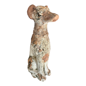 Early 20th Century Terracotta Dog Garden Statue