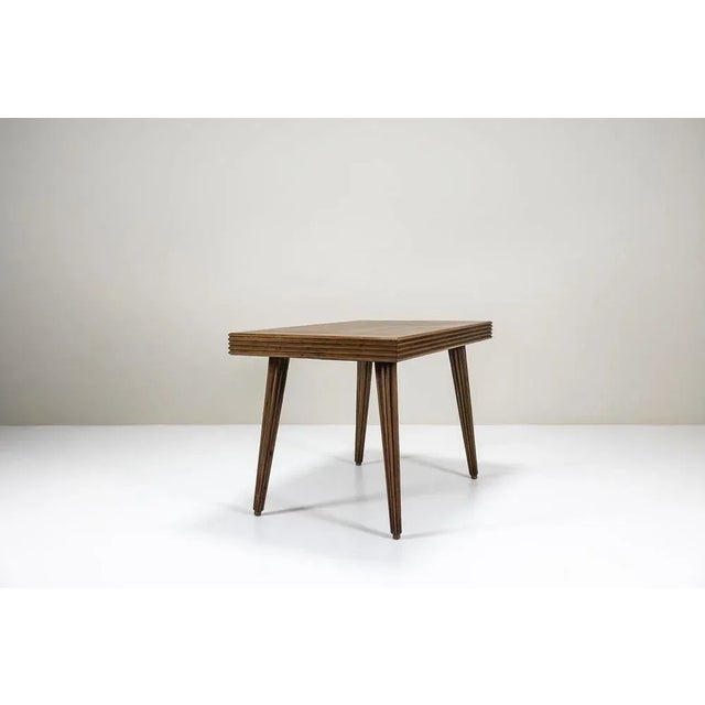Dining Table in Veneered Walnut by Gio Ponti, Italy, 1940s For Sale - Image 12 of 12