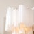 Pair of Mid-Century Modernist Opaline Two-Tier Stepped Tronchi Sconces For Sale - Image 4 of 12