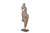 This Antique Indian Carved Teakwood Corbel on a Stand is hand-carved from solid teakwood, featuring a graceful bird form...
