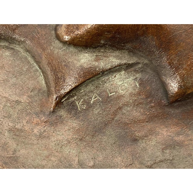 Walter Kalot, Relief with Portraits, 1950s, Bronze For Sale - Image 11 of 16