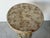 Vintage Hollywood Regency Distressed Painted Round Pedestal Side Table For Sale - Image 4 of 12