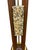 Mid-Century Modern Walnut Brass Sea Shell Table Lamp W/Original Drum Shade For Sale - Image 10 of 13