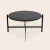 Black Marquina Marble Large Deck Table by OxDenmarq Dimensions: D 87 x W 87 x H 45 cm Materials: Steel, Black Marquina Marble
