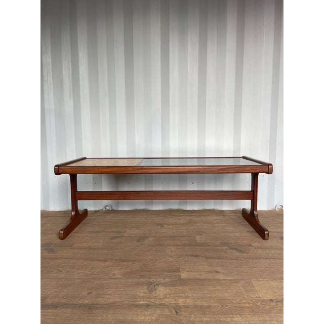 Mid-Century British Teak Coffee Table with Smoked Glass and Ceramic Tile from G-Plan, 1970s For Sale - Image 12 of 17