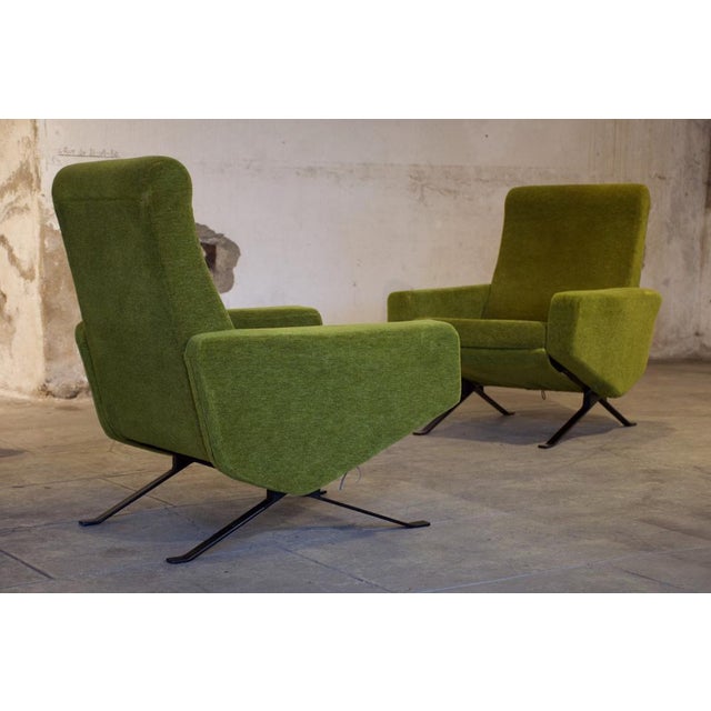 Vintage Sofa and Armchairs by Pierre Guariche from Airborne, 1960s, Set of 3 For Sale - Image 11 of 18